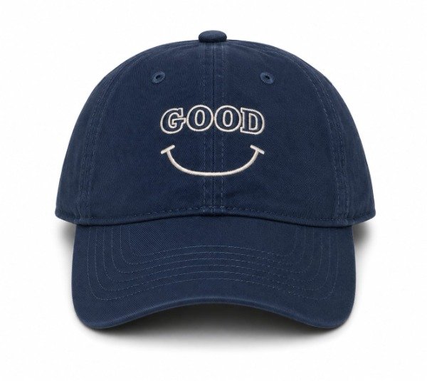 Producto - Gorra clásica para adultos con el bordado GOOD en azul