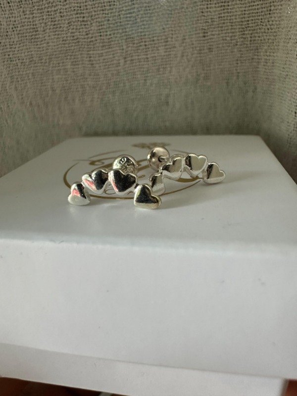 Producto - Cuatro corazones plata 925