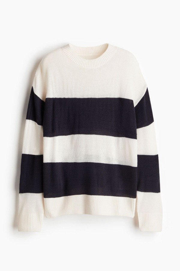 Producto - Sweater HyM combinado natural y azul