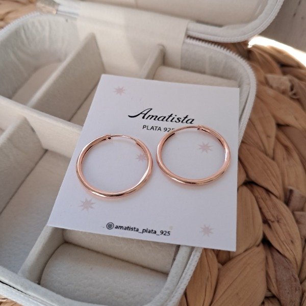 Producto - AROS ARGOLLAS LISAS ROSÉ