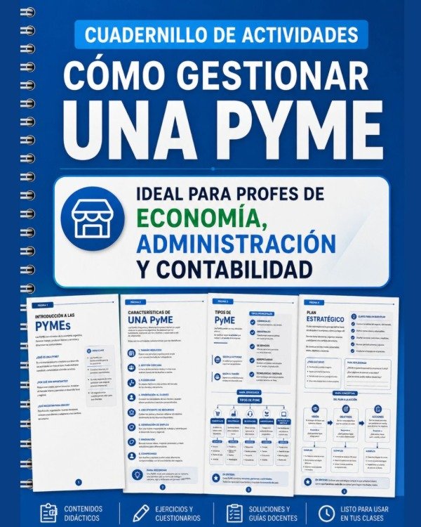 Producto - CUADERNILLO DE ACTIVIDADES - CÓMO GESTIONAR UNA PYME