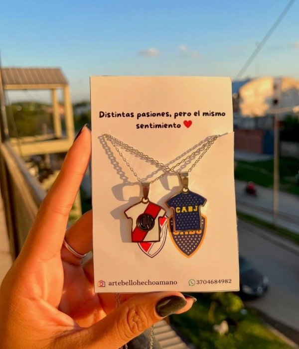 Producto - Dúo de collares - Boca y River