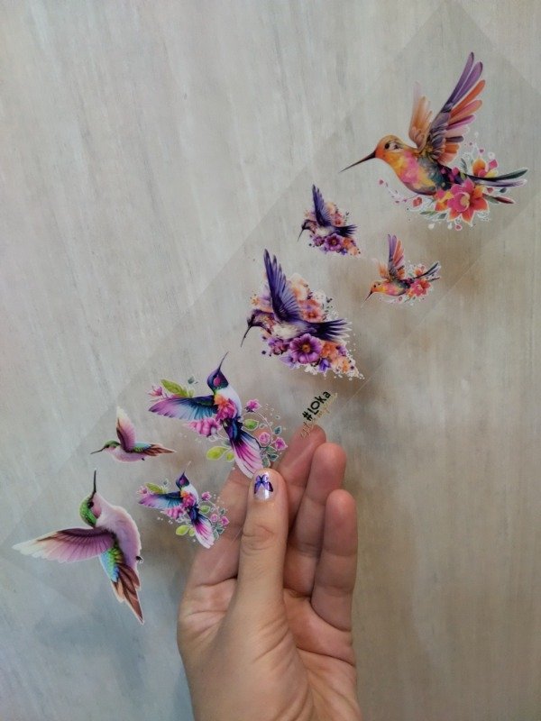 Producto - UV Tiras 8x28cm Colibrí #3