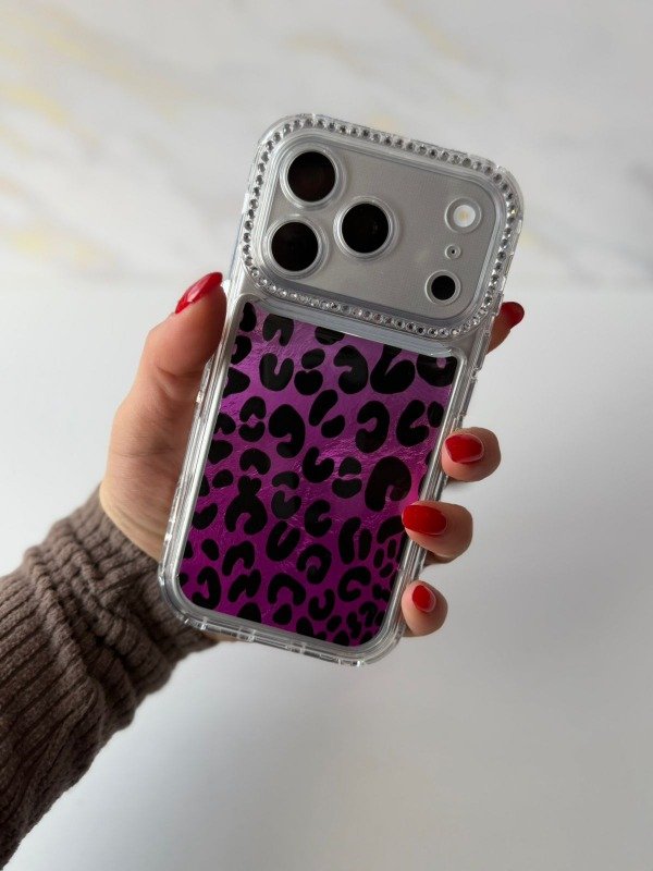 Producto - Case 360 animal print violeta