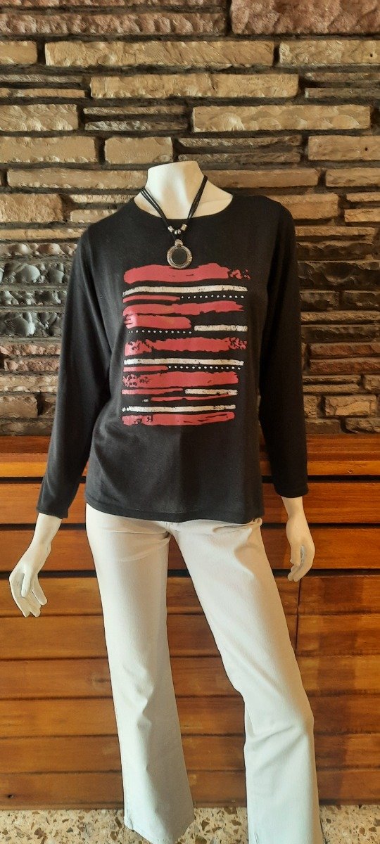 Producto - Remera lanilla estampada - 1