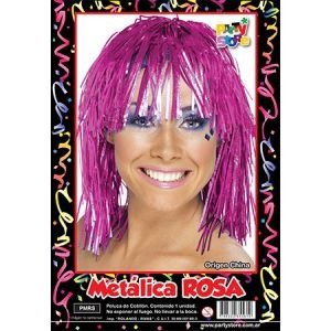 Producto - Peluca Metalizada Rosa