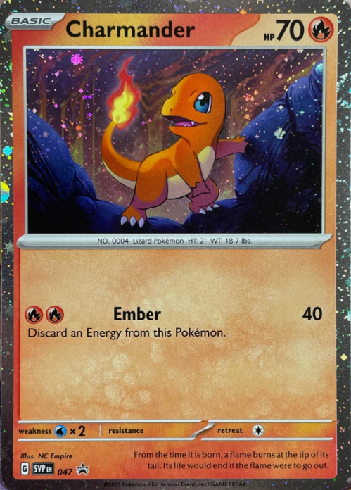 Producto - Charmander SVP047 - Scarlet and Violet Black Star Promo - Cosmos Holo