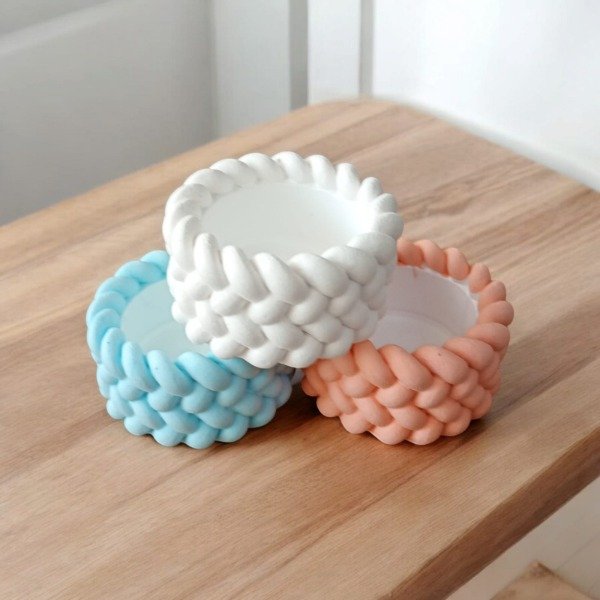 Producto - Mini cuenco trenzado yeso