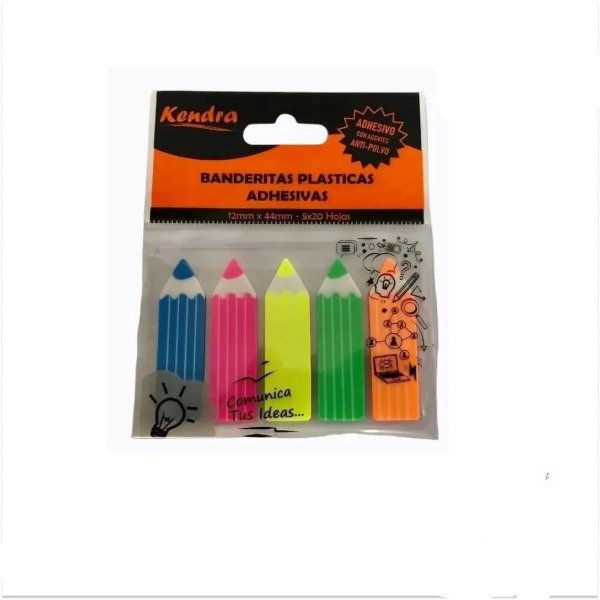 Producto - Notas adhesivas banderita lapiz fluo KENDRA