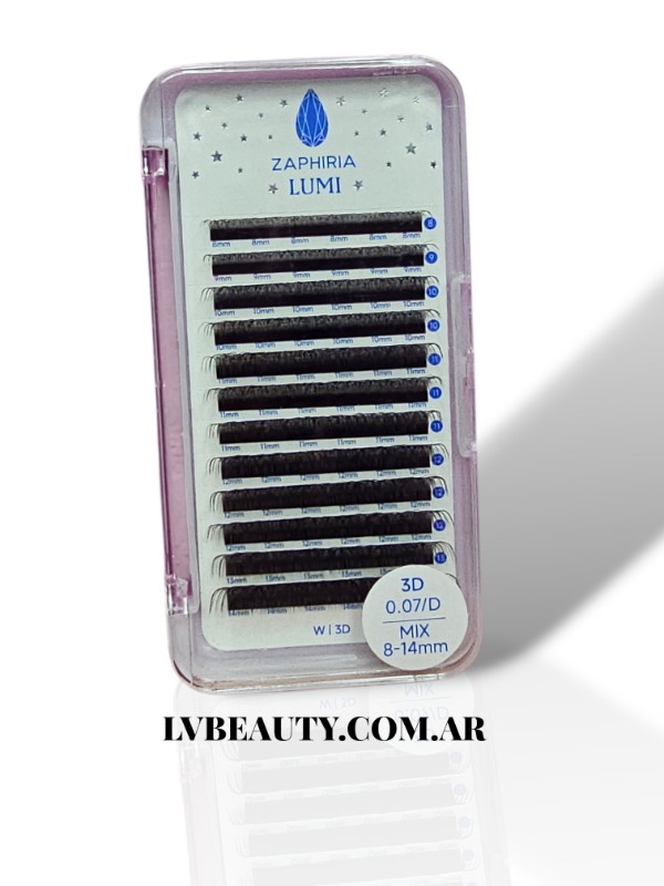 Producto - Zaphiria LUMI W5D MARRON Curva N 0.07 mix 8-14mm