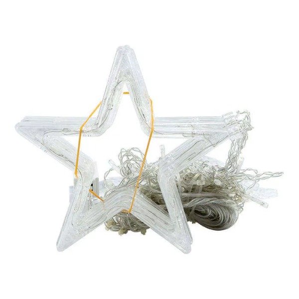 Producto - Cortina Guirnalda Estrella Led 3x0.6 mts Cálida Navidad INTECONECTABLE - 4