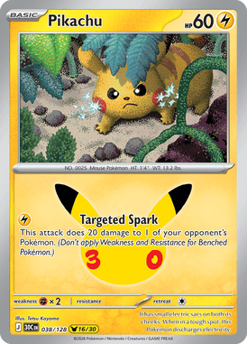 Producto - Pikachu 038/128 (30th Celebration)