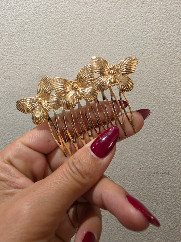 Producto - PEINETA DORADA MARIPOSA