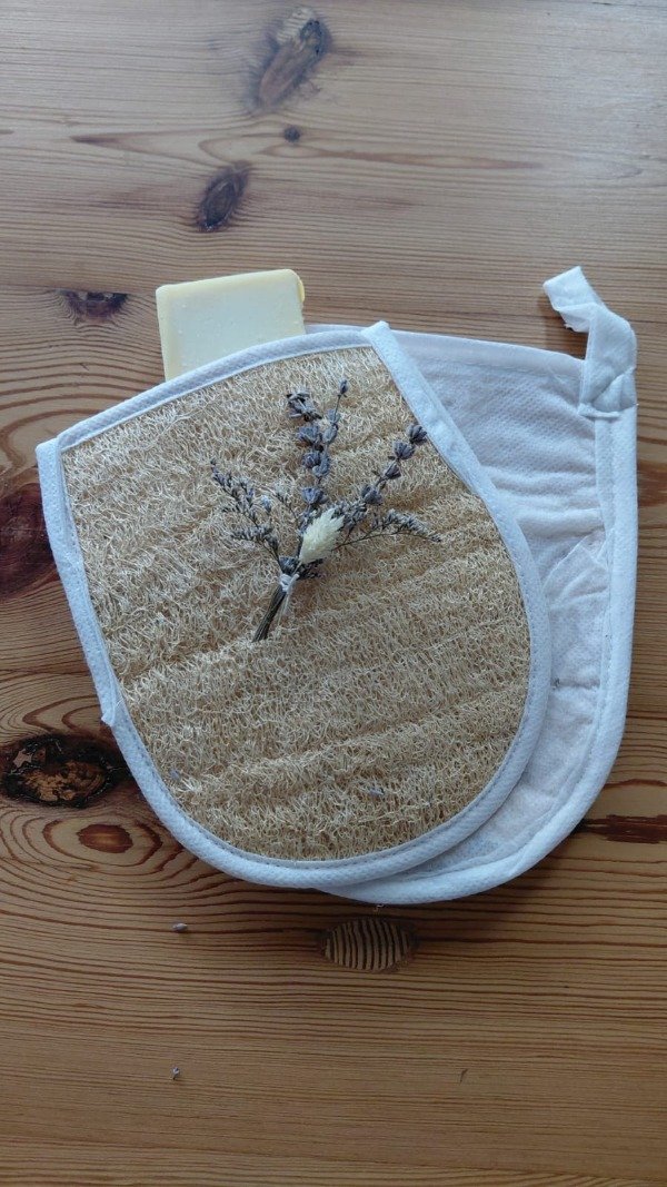 Producto - Manopla exfoliante - Vegetal Natural Luffa
