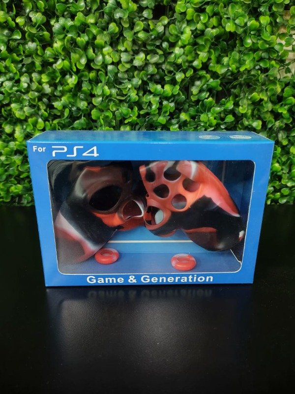 Producto - COMBO 2 EN 1 - FUNDA SILICONA + GRIPS PS4