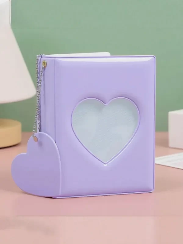 Producto - Mini binder lila con corazon+