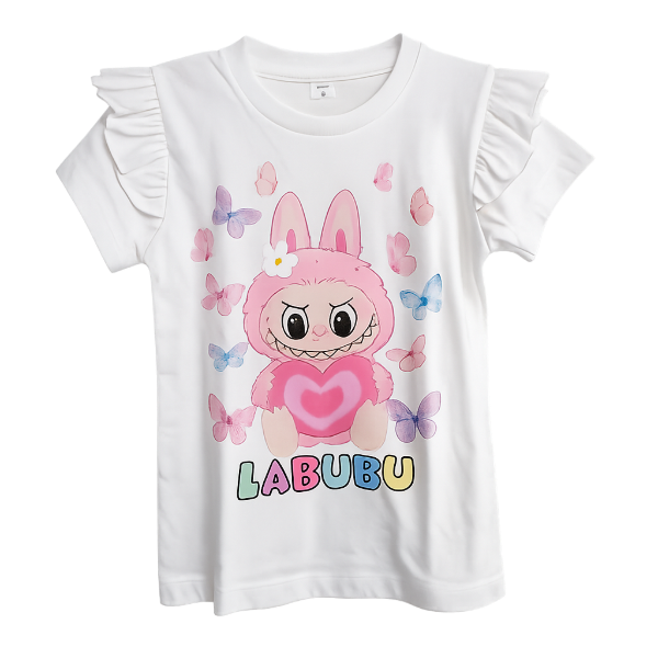 Remera manga corta infantil Labubu