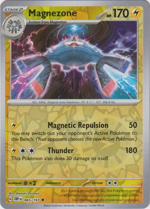 Producto - Magnezone - 065/197 - Obsidian Flames - Reverse Holo