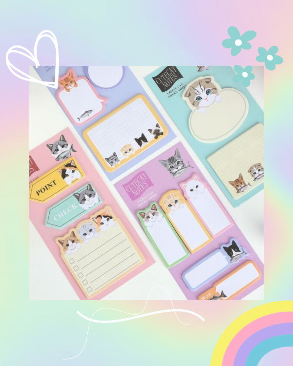 Producto - Set Notas Adhesivas Gatito