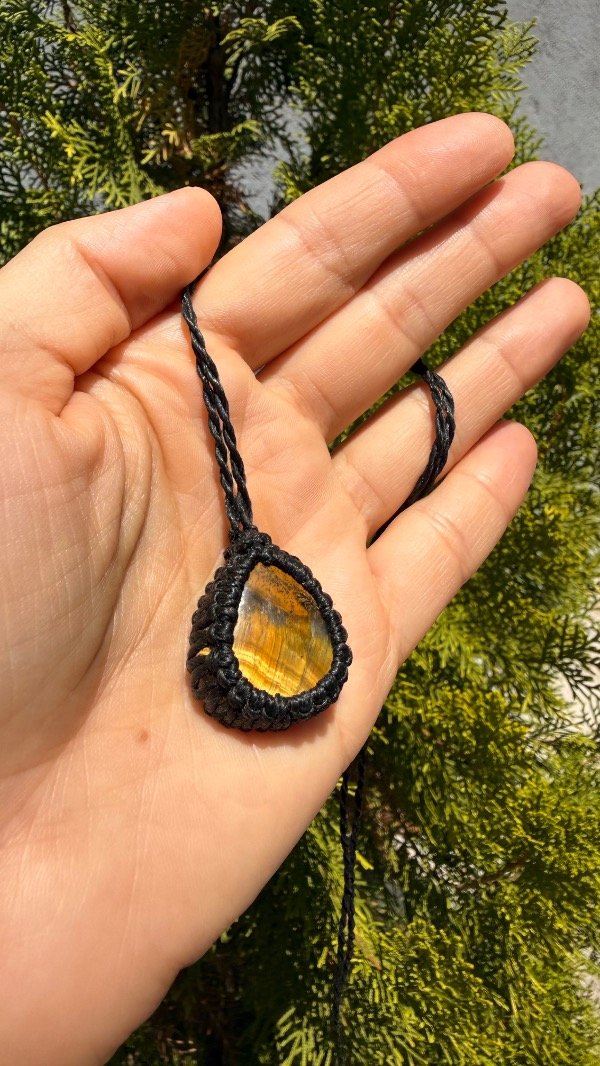 Producto - Collar Amuleto Ojo de Tigre - Coraje