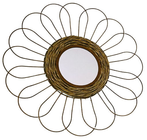 Producto - Espejo Decorativo Bunga Hierro y Seagrass