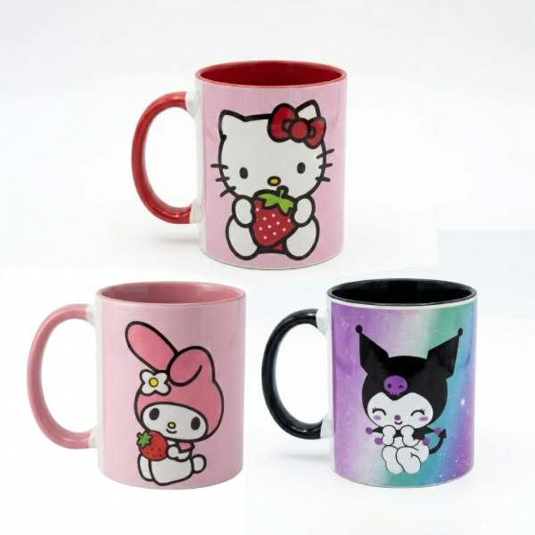 Producto - TAZA CERAMICA IMPRESA KITTY AND FRIENDS