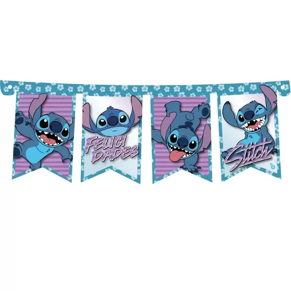 Producto - BANDERIN FELIZ CUMPLE STITCH X1