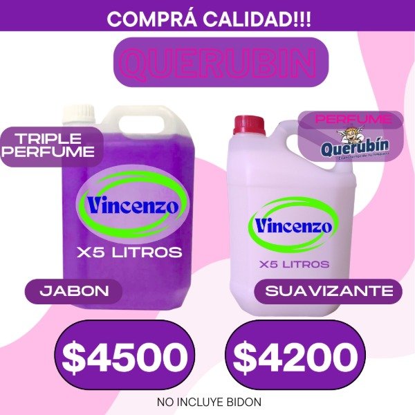 Producto - COMBO QUERUBIIN JABON MAS QUERUBIN SUAVIZANTE