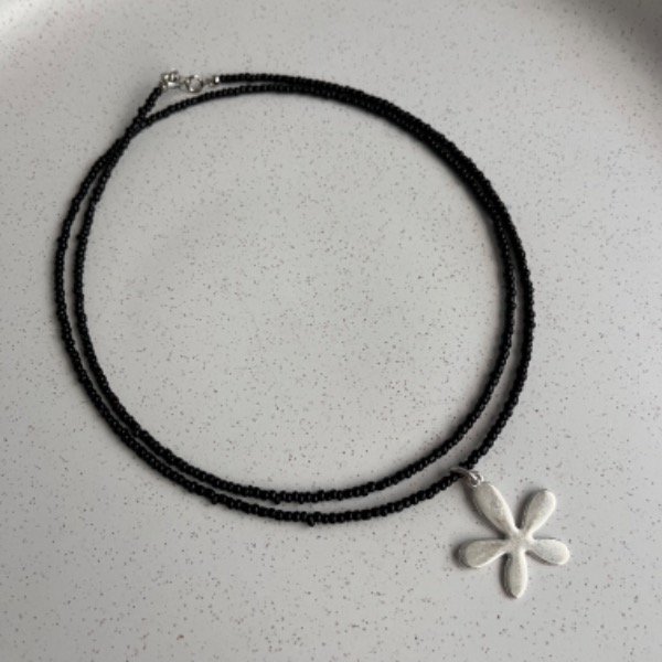 Producto - Choker Spyral Flor - Negro