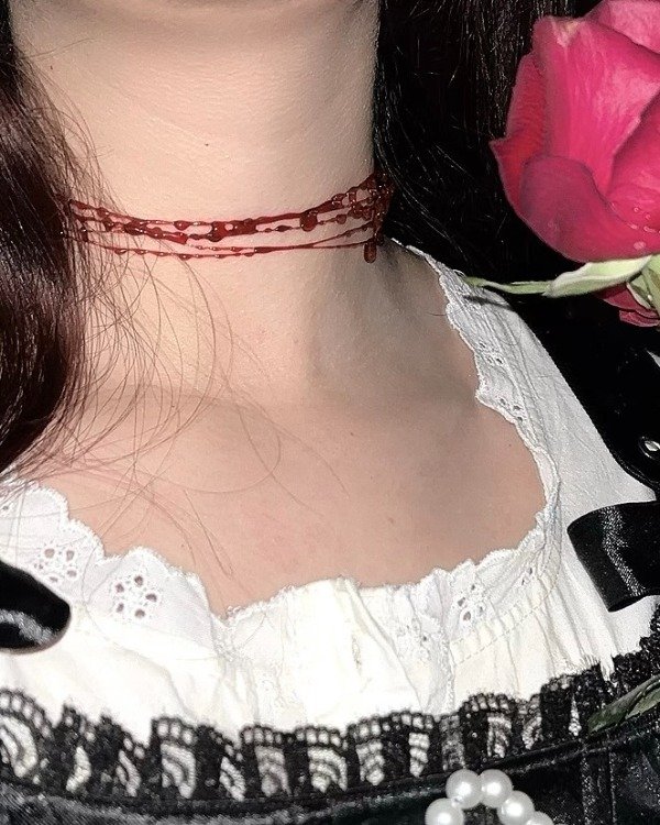 Producto - Choker Lágrimas de Sangre