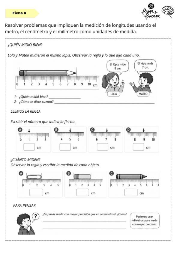 Producto - MEDIDAS 4to GRADO: Matemática 2 niveles de dificultad - 5
