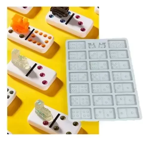 Producto - Molde silicona domino más mini trencitos - 0
