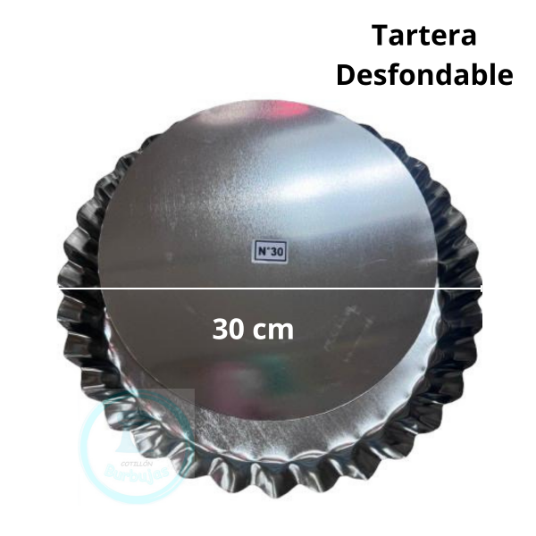 Producto - Tartera Hojalata Desfondable 30cm X1
