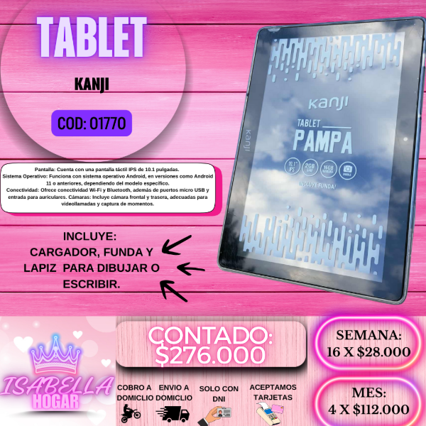Producto - TABLET KANJI COD:01490