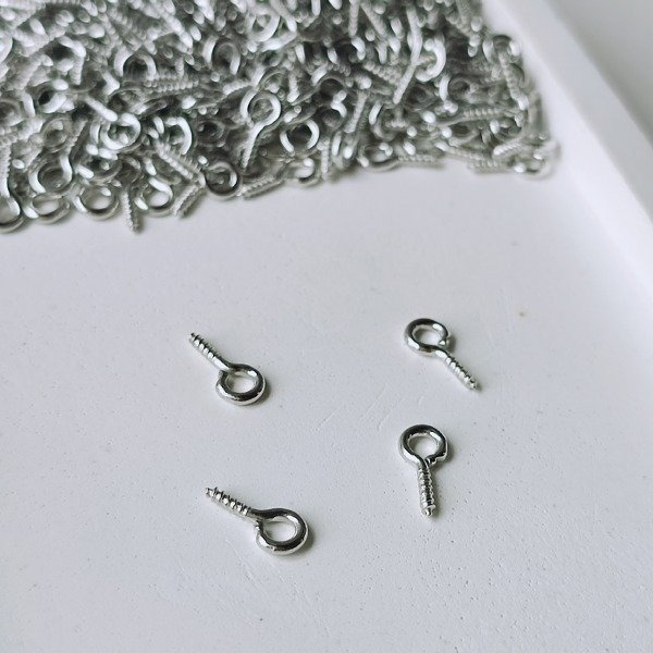 Producto - Pitón / Terminal para dije / Acero Quirúrgico / 10 unidades