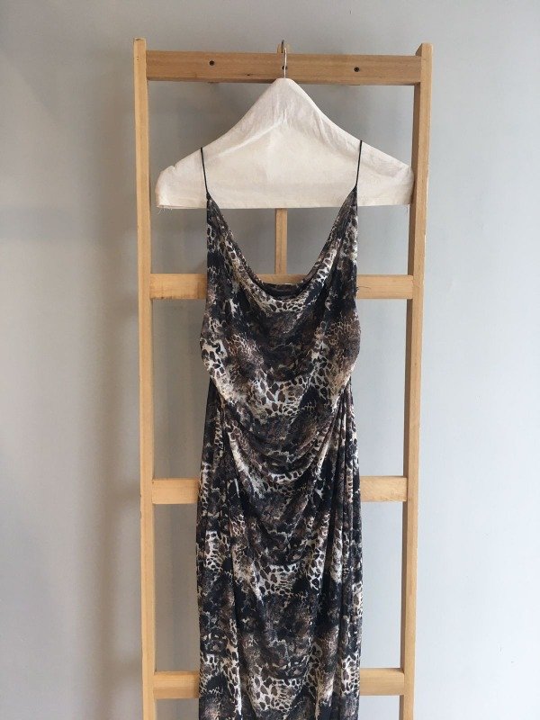 Producto - VESTIDO TUL ESTAMPADO CHOCO