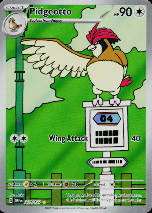 Producto - Pidgeotto - 208/197 - Obsidian Flames - Holo