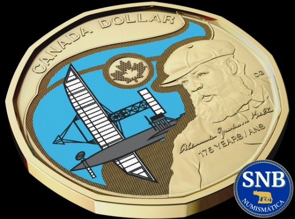 Producto - Canadá - 1 Dólar (2022) - Graham Bell - KM #3189.1 [UNC] - 1