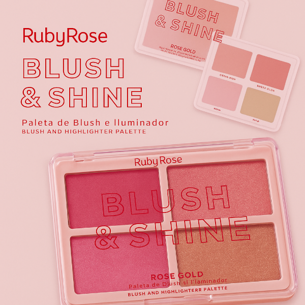 Producto - Paleta blush and shine ruby rose
