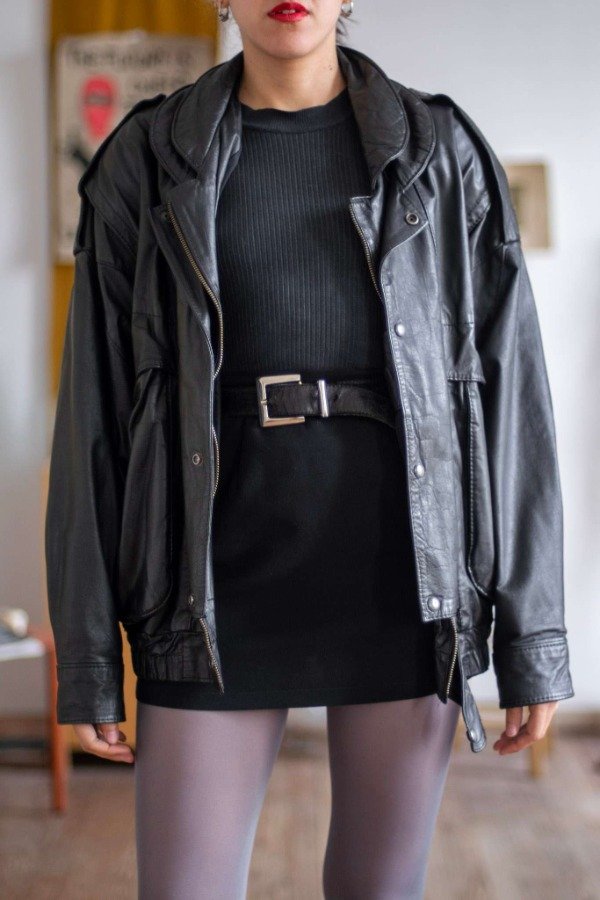 Producto - Bomber Leather Darks Talle: L/XL-