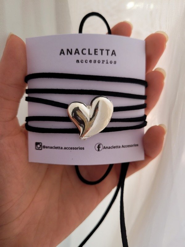 Producto - Choker largo corazón