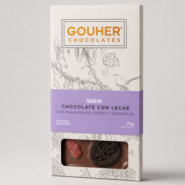 Producto - Tableta de chocolate con leche con golosinas x 70g