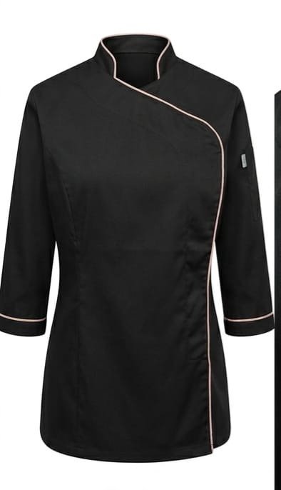 Producto - Chaqueta de Terbrin negro con vivo Salmón