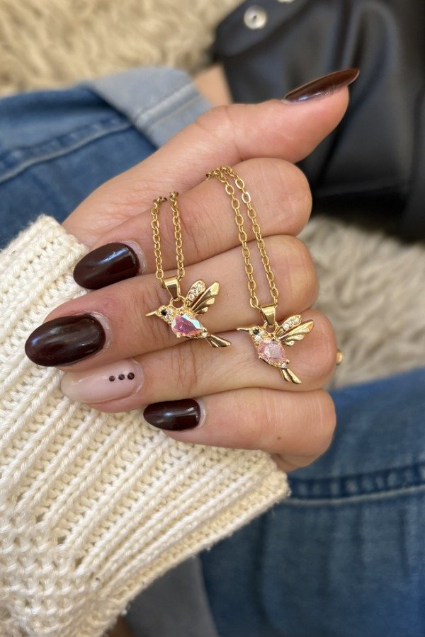 Producto - Collar Colibri Strass (Gold)