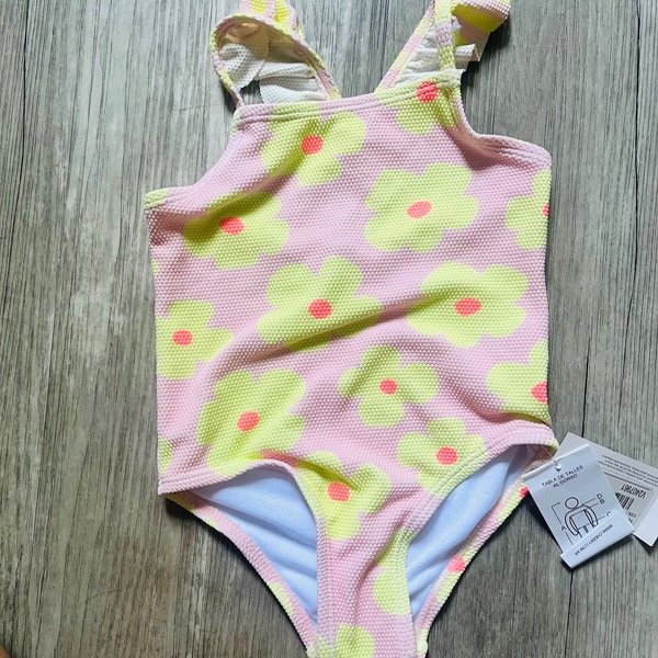 Producto - Malla Entera Flores Amarillas 12M