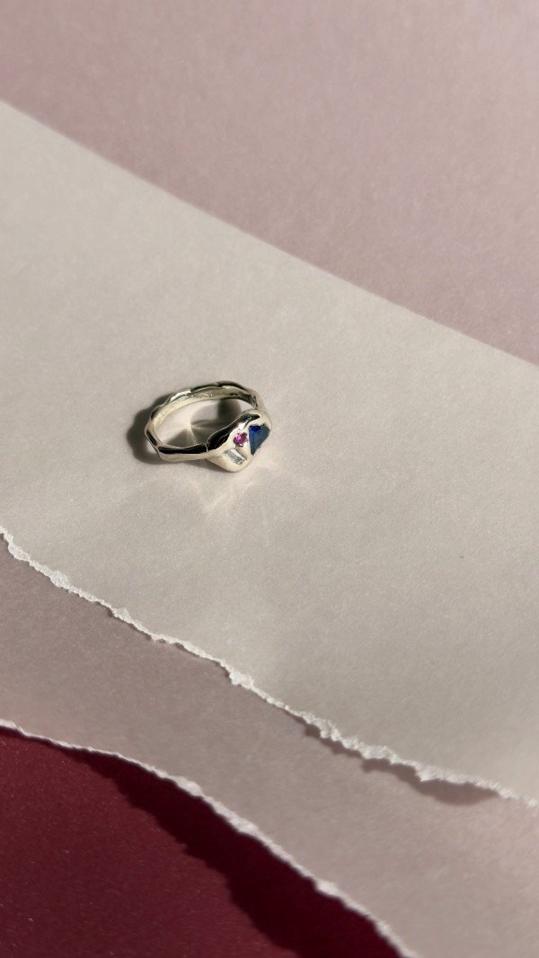 Producto - Anillo alpaca con tres cubic - 1