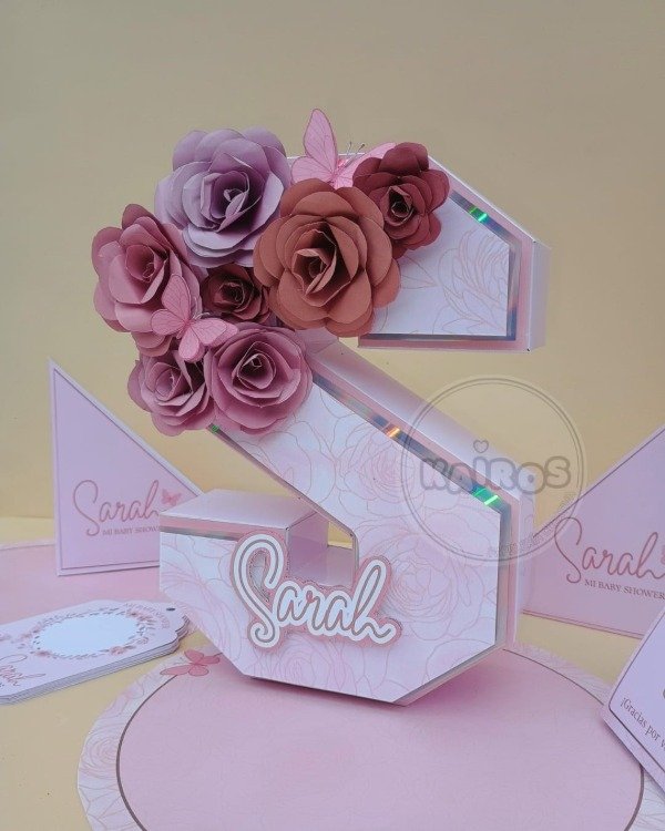 Producto - LETRA O NÚMERO 3D CON DECORACION ARTESANAL