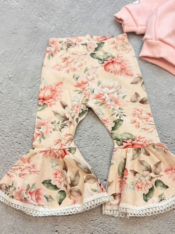 Producto - Calza oxford floreada rosa