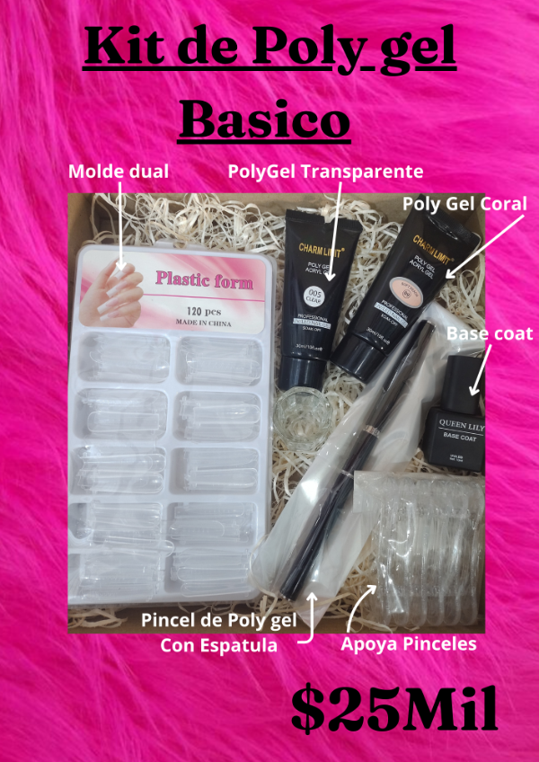 Producto - Kit de poly gel Básico