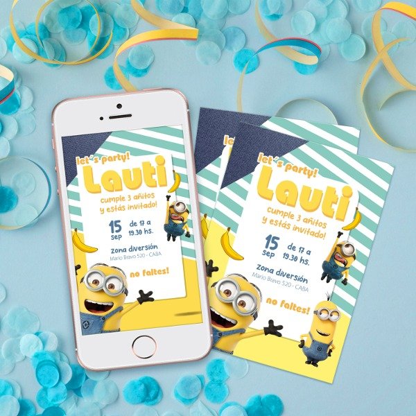 Producto - Kit Imprimible Cumpleaños "Minions"